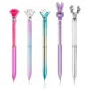 1 Piece Stationery Ballpoint Pen School Office Supplies Cute Kawaii Creative Sweet Lovely Pretty Diamond Rabbit Deer Funny Pens 5