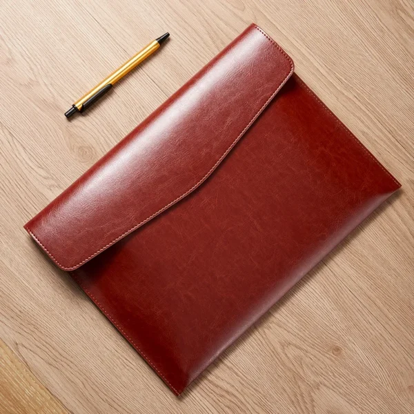 Leather Briefcase File Folder 1